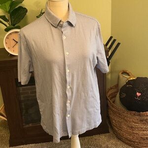 Men’s Size Medium Hart Schaffner Marx Button Down Short Sleeve Shirt